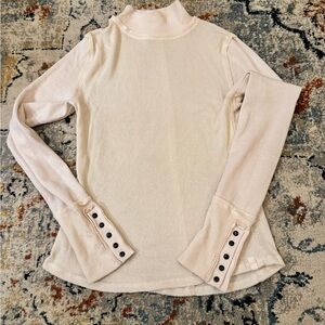 We The Free Mockneck Ribbed Top
